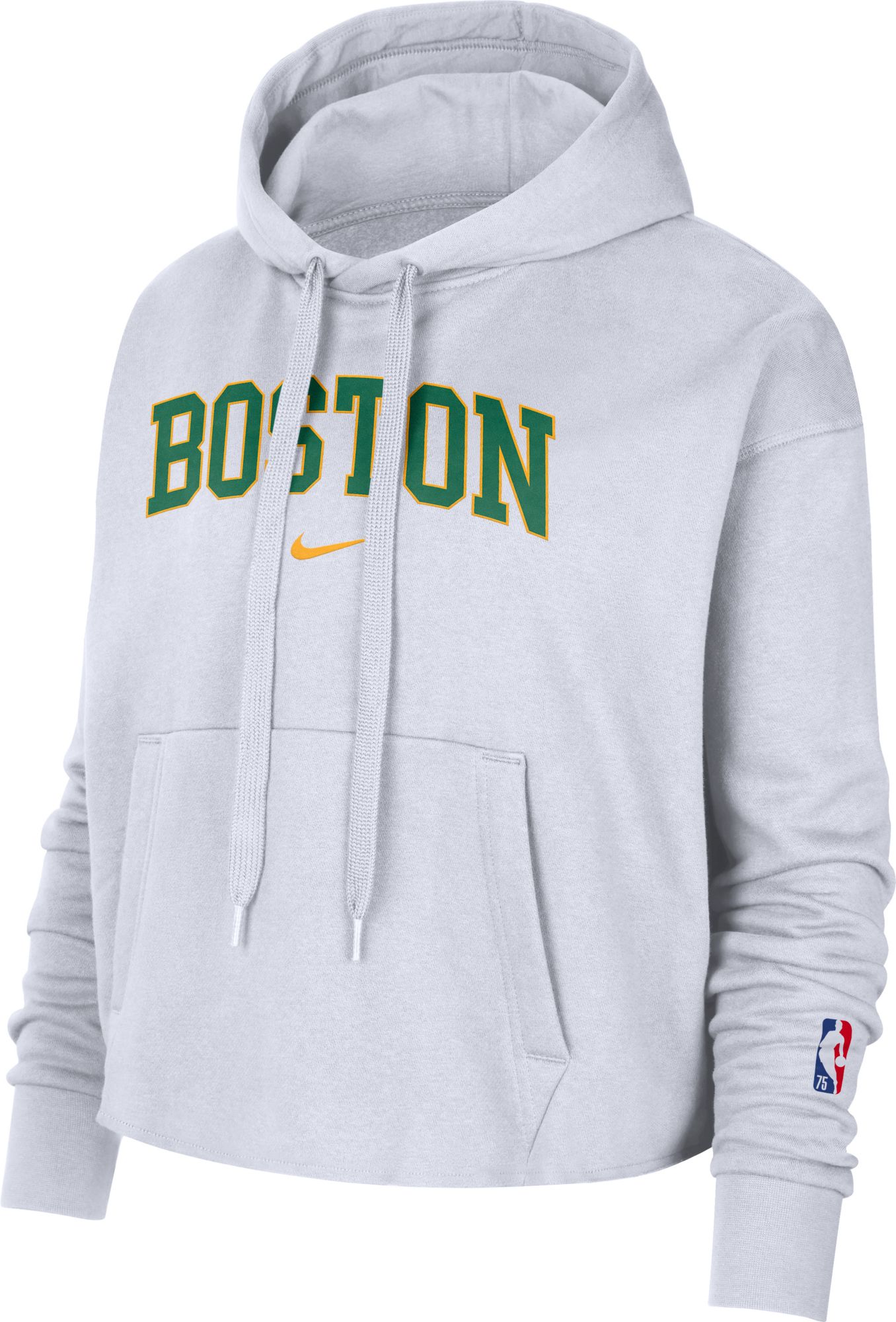 Boston Celtics Team Logo Grey Hoodie