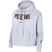Nike Women's 2021-22 City Edition New Orleans Pelicans White Essential Cropped Pullover Hoodie