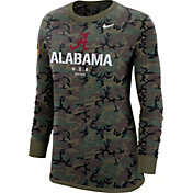 Nike Women's Alabama Crimson Tide Camo Military Appreciation Long Sleeve T-Shirt