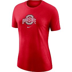 Nike Women's Ohio State Buckeyes Scarlet Logo Crew T-Shirt