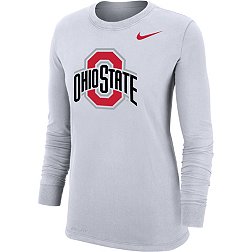 Nike Women's Ohio State Buckeyes Scarlet Dri-FIT Cotton Long Sleeve T-Shirt