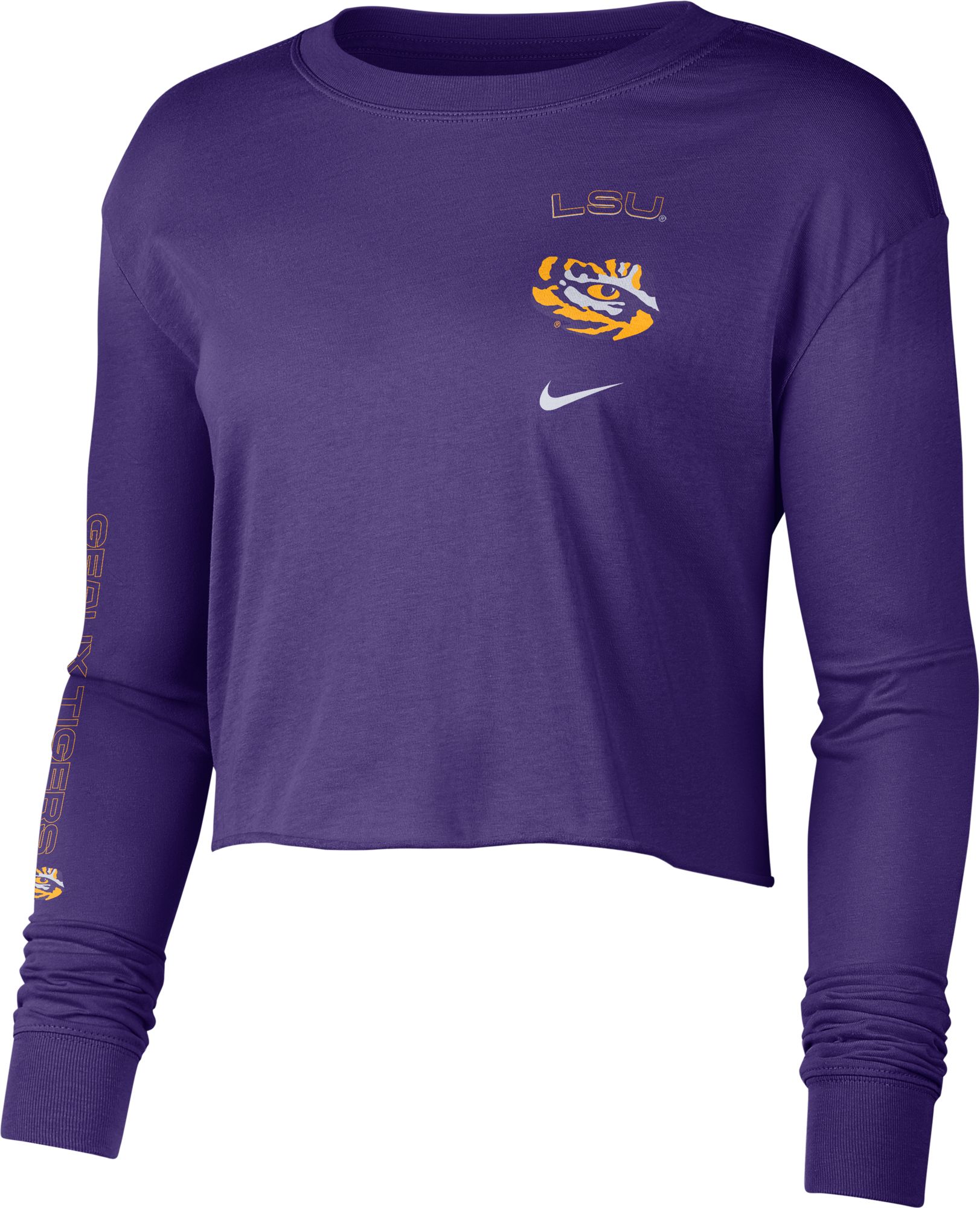 Men's Nike Purple/Black LSU Tigers Sideline Performance Pullover Hoodie