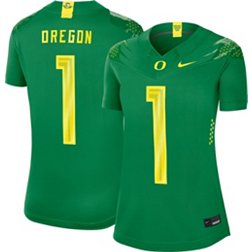 Nike Women's Oregon Ducks #1 Green Vapor Fusion Game Football Jersey