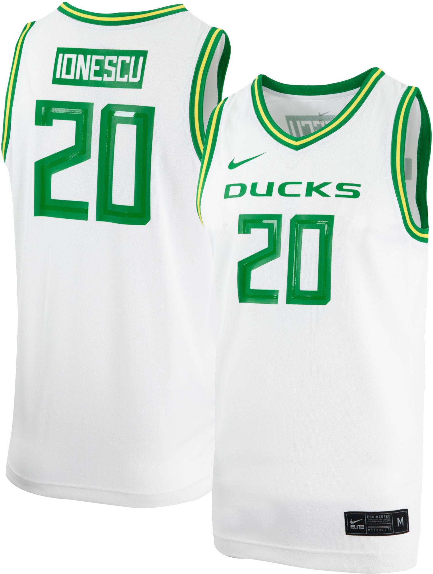 Unisex Nike #20 Green Oregon Ducks Women's Basketball Jersey T-Shirt