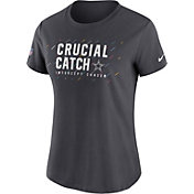 Nike Women's Dallas Cowboys Crucial Catch Anthracite T-Shirt