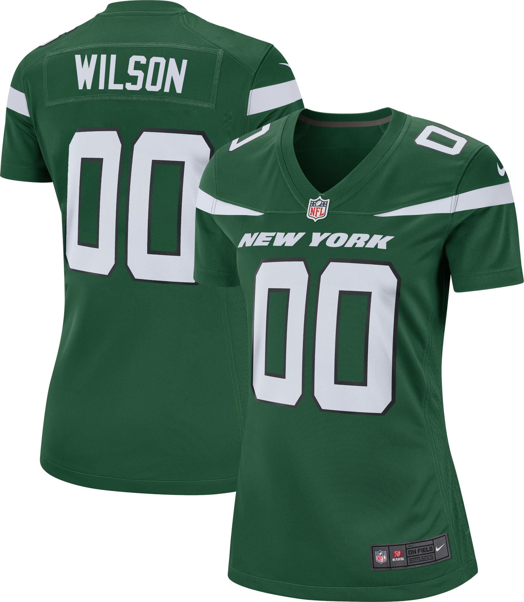 Nike Women's New York Jets Zach Wilson #2 Green Game Jersey