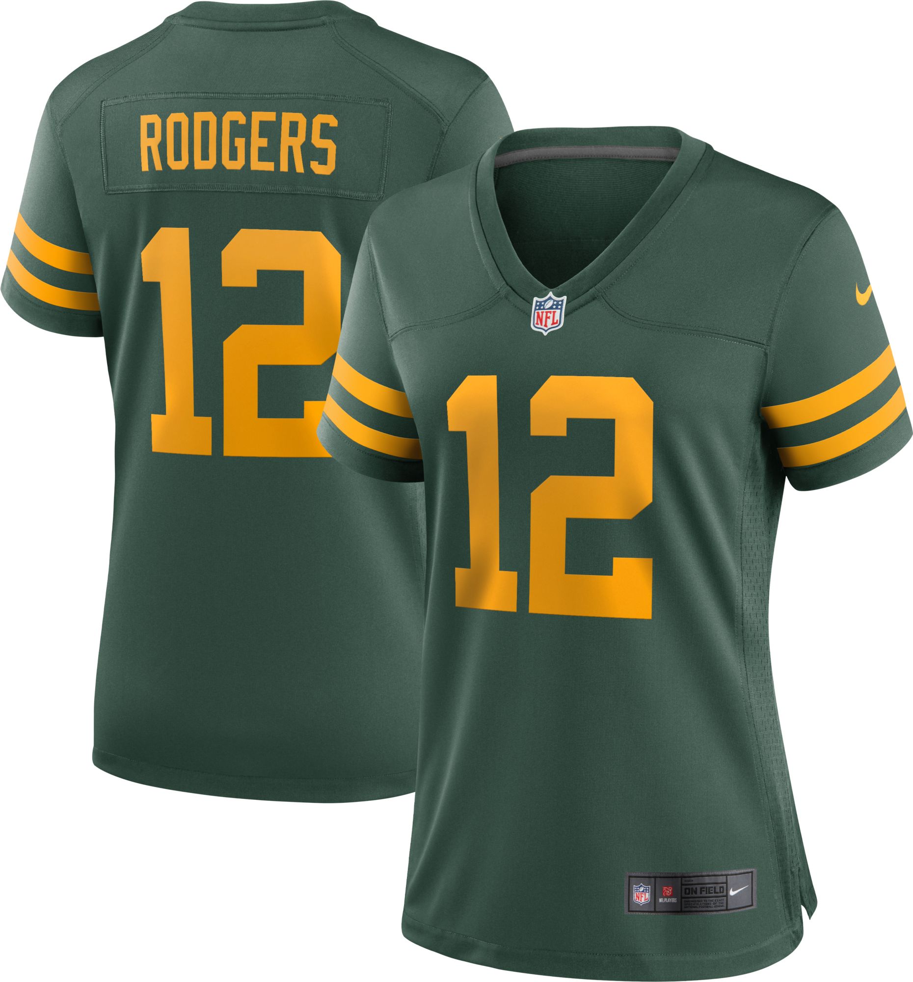 Green Nike NFL Green Bay Packers Rodgers #12 Game Jersey