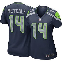 Nike Women's Seattle Seahawks DK Metcalf #14 Navy Game Jersey