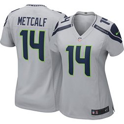 Nike Women's Seattle Seahawks DK Metcalf #14 Grey Game Jersey