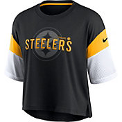 Nike Women's Pittsburgh Steelers Cropped Black T-Shirt