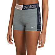 Nike Women's Pro Graphic Color-Block 3” Shorts