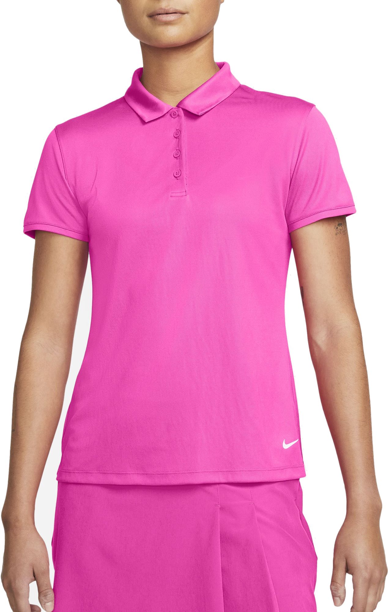 nike women's fairway short sleeve golf polo top