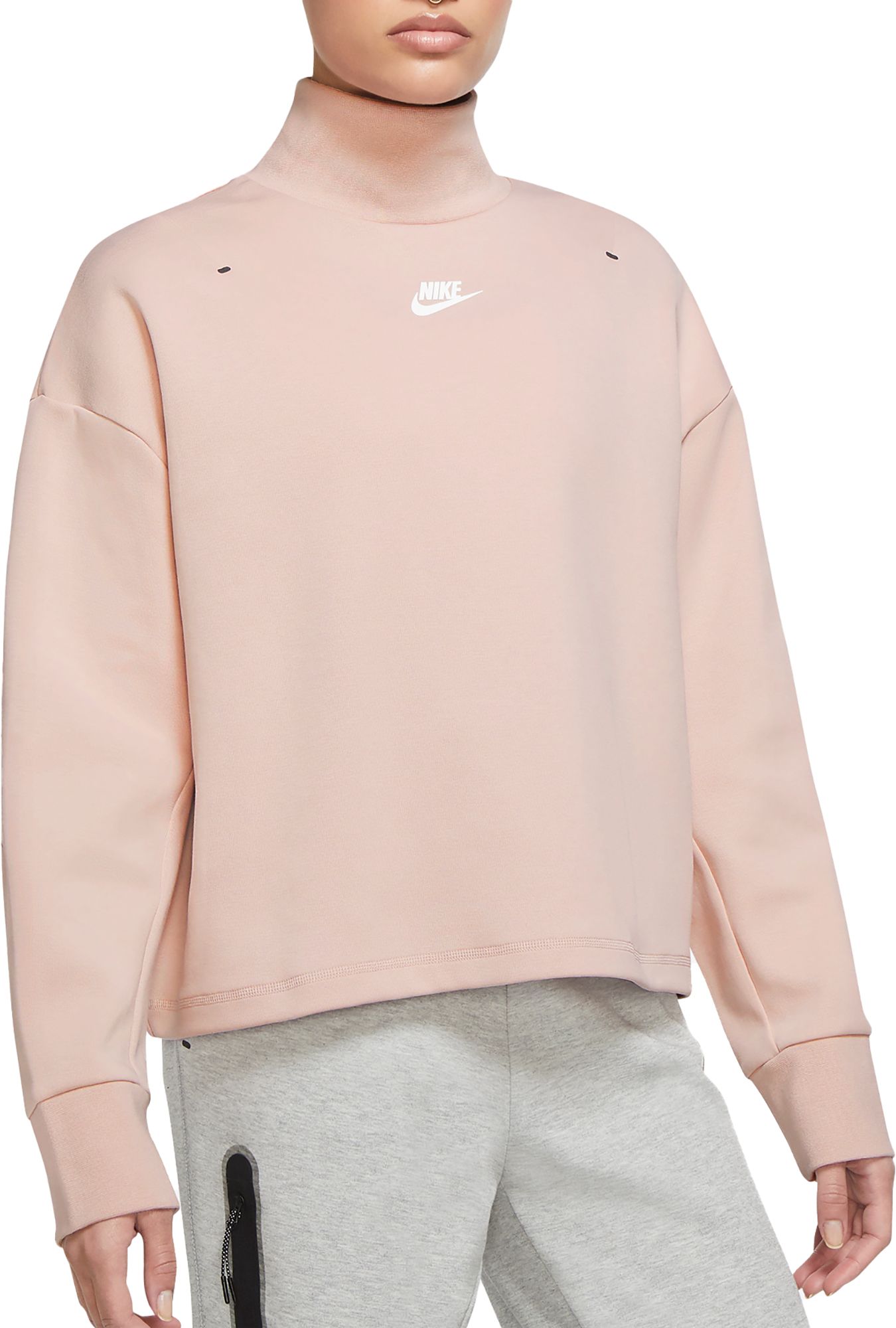 Nike Women s Sportswear Tech Fleece Mock Neck Pullover