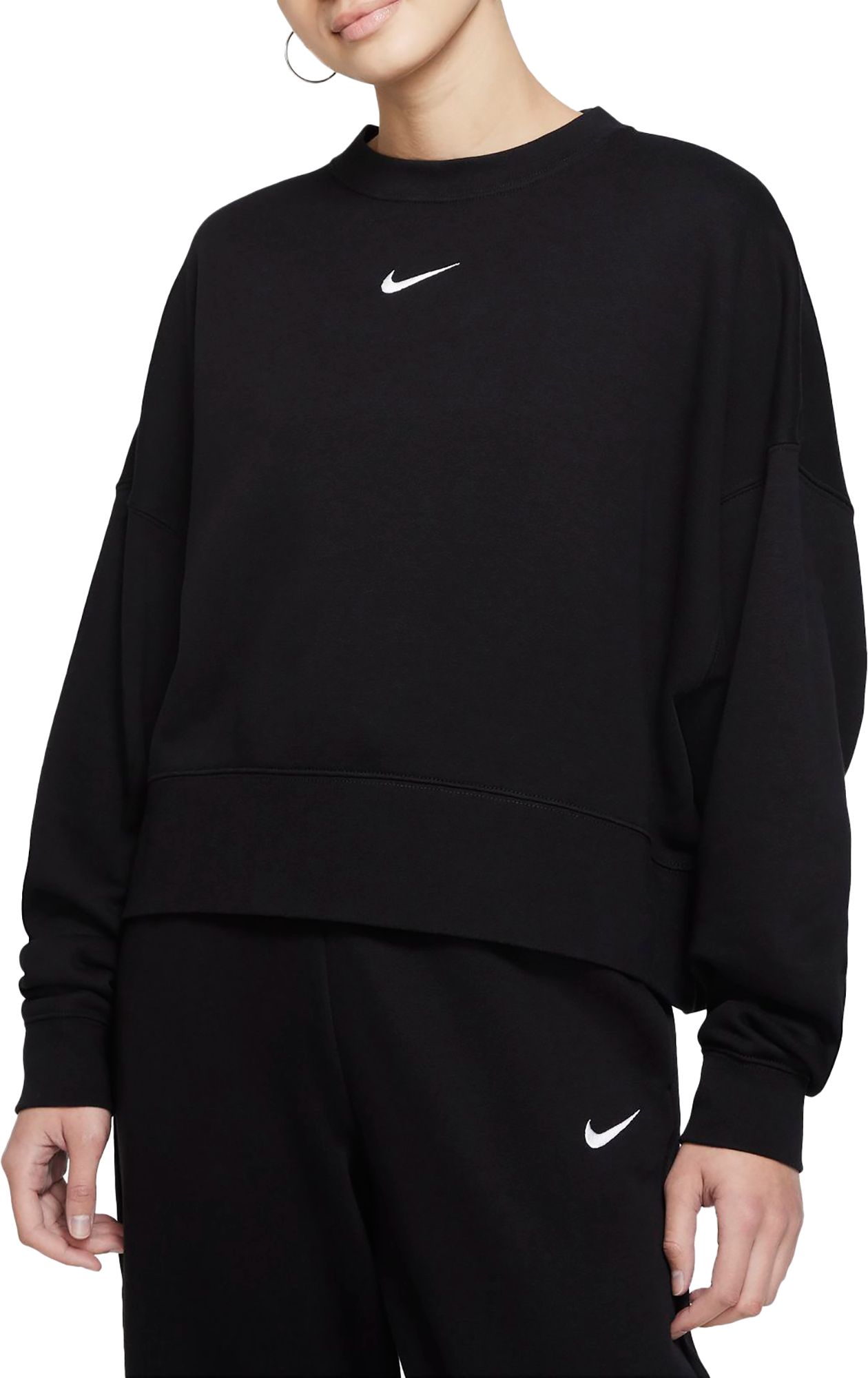 Nike Women's Sportswear Essentials Oversized Fleece Crewneck Sweatshirt