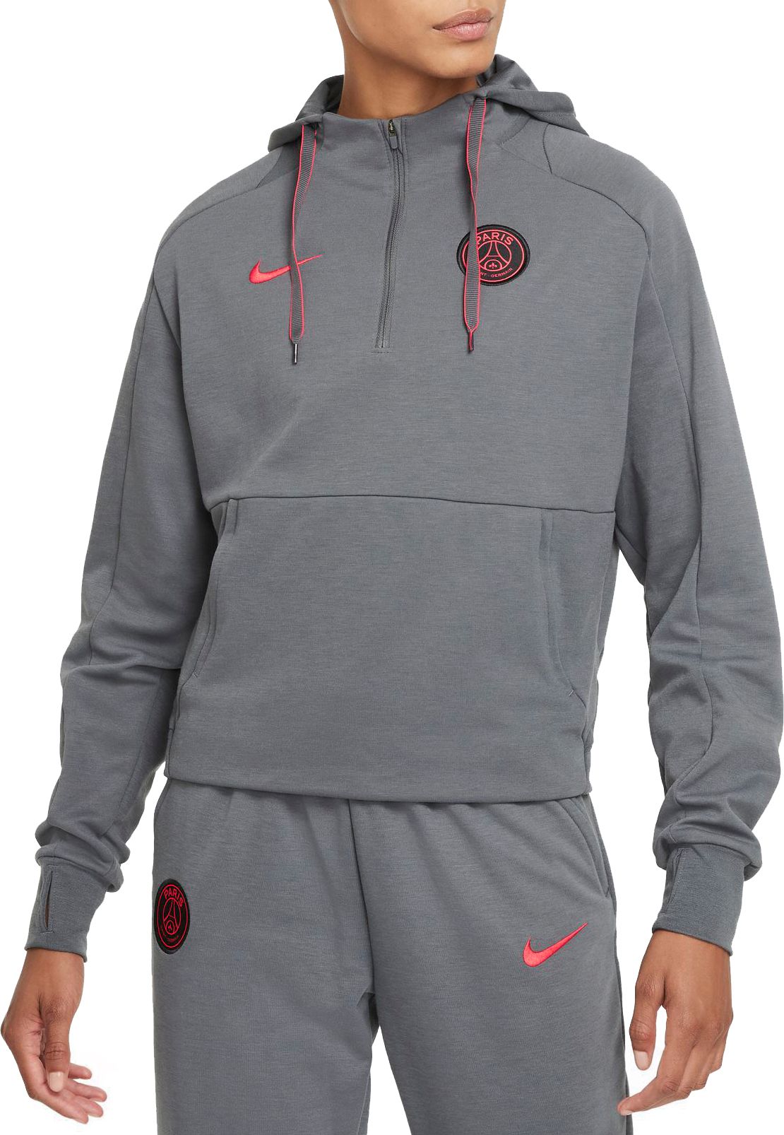 Nike Women s Paris Saint Germain 1 4 Zip Fleece Soccer Hoodie