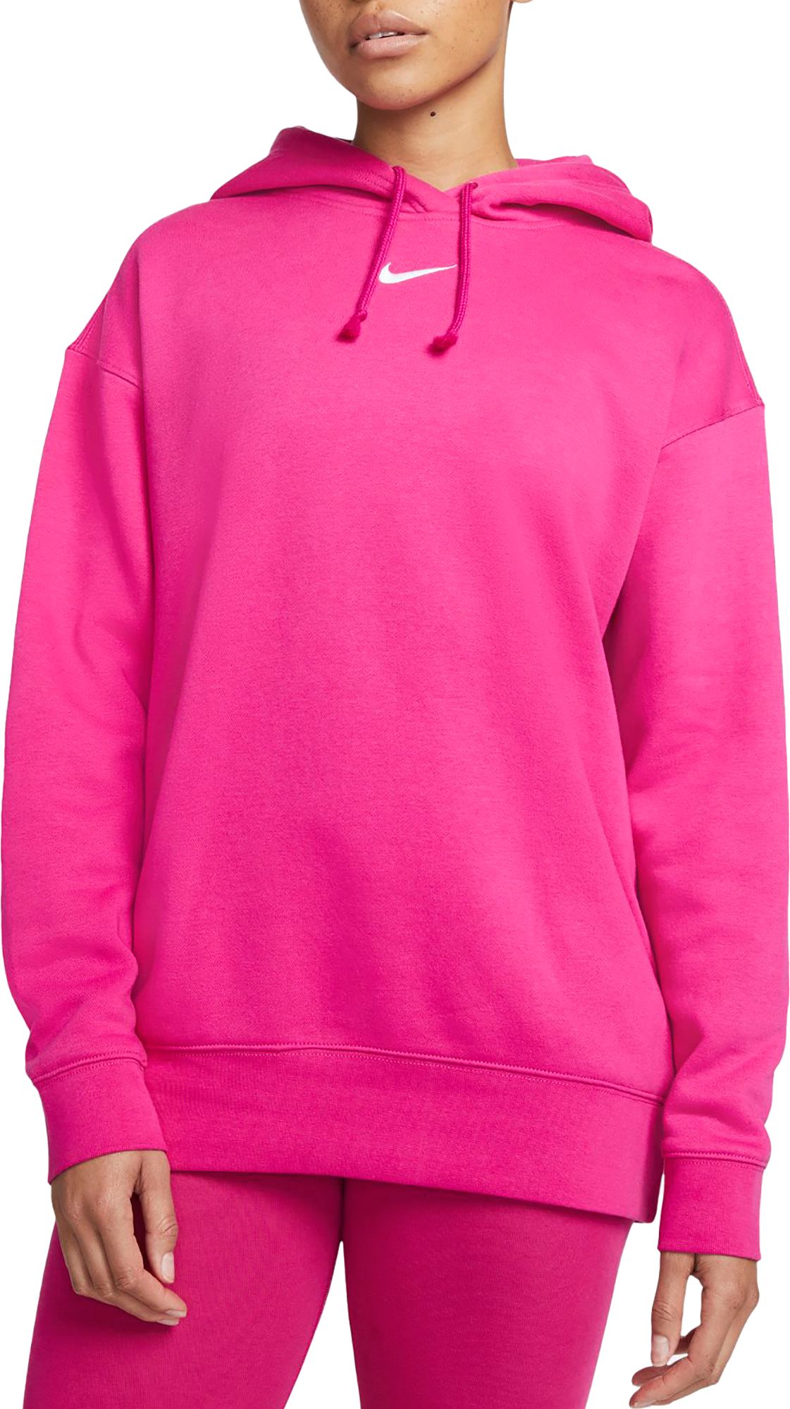 Nike Women's Sportswear Essential Collection Oversized Fleece Pullover  Hoodie - Hibbett