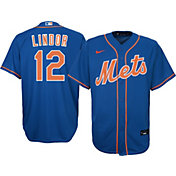 Nike Youth New York Mets Francisco Lindor #12 Cool Base Alternate Replica Jersey