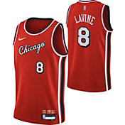 Nike Youth 2021-22 City Edition Chicago Bulls Zach LaVine #8 Red Swingman Jersey