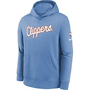 Nike Youth 2021-22 City Edition Los Angeles Clippers Blue Essential Pullover Hoodie