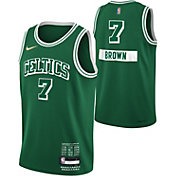 Nike Youth 2021-22 City Edition Boston Celtics Jaylen Brown #7 Green Swingman Jersey