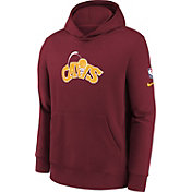 Nike Youth 2021-22 City Edition Cleveland Cavaliers Red Essential Pullover Hoodie
