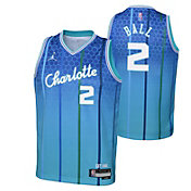 Nike Youth 2021-22 City Edition Charlotte Hornets LaMelo Ball #2 Blue Swingman Jersey