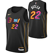 Nike Youth 2021-22 City Edition Miami Heat Jimmy Butler #22 Black Swingman Jersey