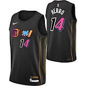 Nike Youth 2021-22 City Edition Miami Heat Tyler Herro #14 Black Swingman Jersey
