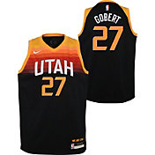 Nike Youth 2020-21 City Edition Utah Jazz Rudy Gobert #27 Black Swingman Jersey