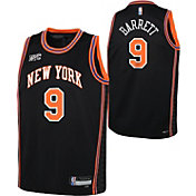 Nike Youth 2021-22 City Edition New York Knicks RJ Barrett #9 Black Swingman Jersey