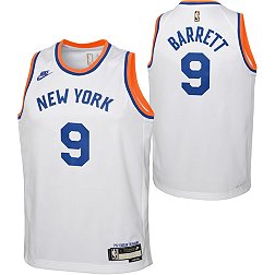 Nike Youth New York Knicks RJ Barrett #9 White Dri-FIT Swingman Jersey