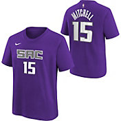 Nike Youth Sacramento Kings Davion Mitchell #15 Purple T-Shirt