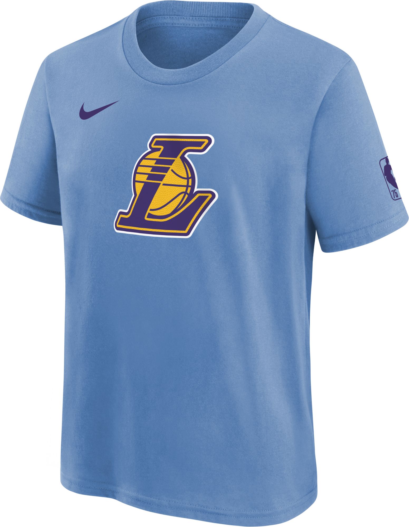 Nike / Youth 2021-22 City Edition Los Angeles Lakers Blue Logo T