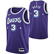 Nike Youth 2021-22 City Edition Los Angeles Lakers Anthony Davis #3 Purple Swingman Jersey