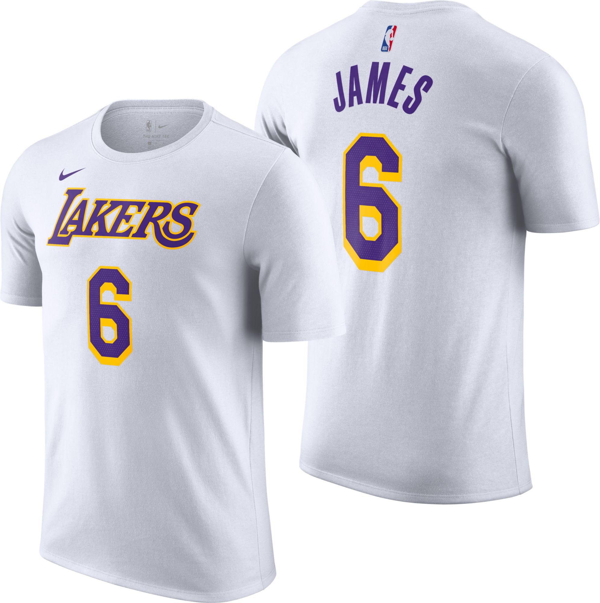 Men's Los Angeles Lakers LeBron James Nike White 2020/21