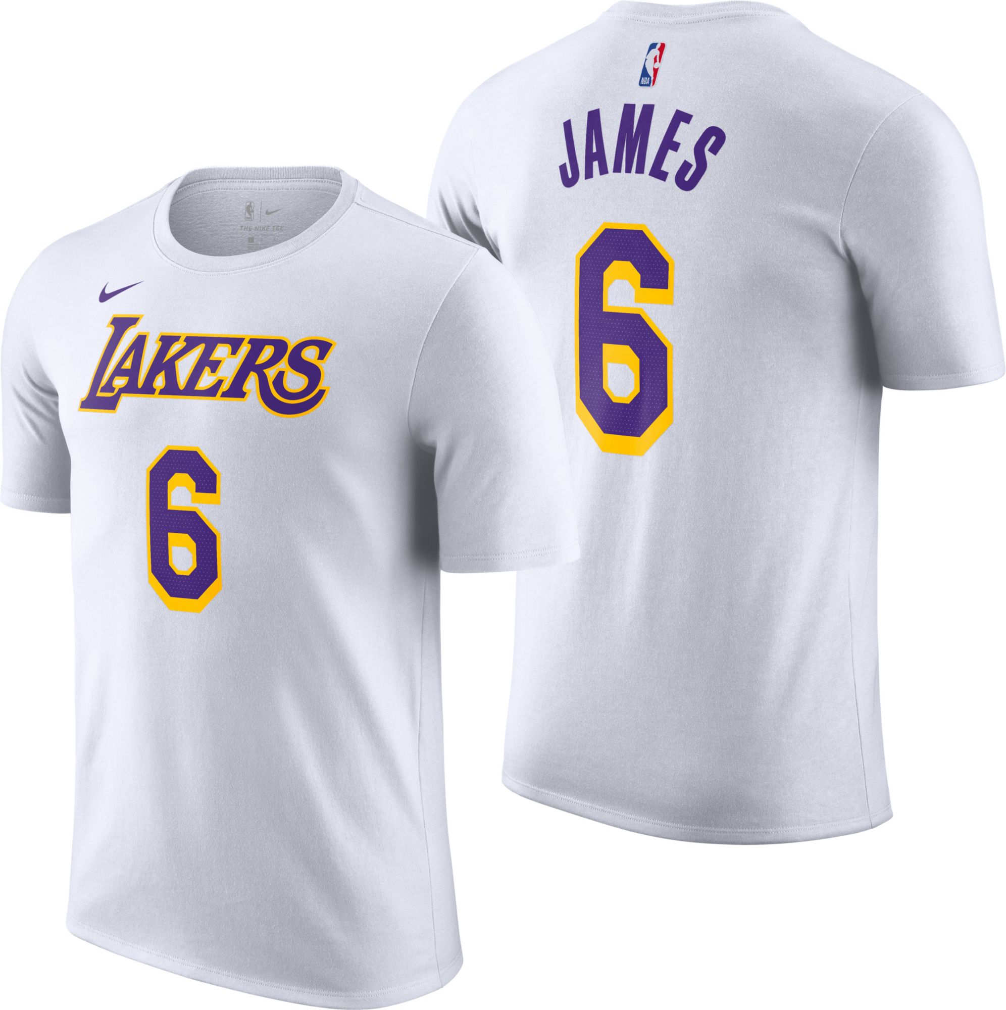 Lebron James #6 YOUTH Los Angeles Lakers jersey white – Classic Authentics