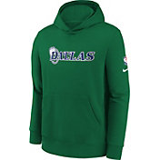 Nike Youth 2021-22 City Edition Dallas Mavericks Green Essential Pullover Hoodie