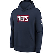Nike Youth 2021-22 City Edition Brooklyn Nets Blue Essential Pullover Hoodie