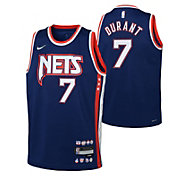 Nike Youth 2021-22 City Edition Brooklyn Nets Kevin Durant #7 Blue Swingman Jersey