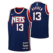 Nike Youth 2021-22 City Edition Brooklyn Nets James Harden #13 Blue Swingman Jersey