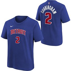 Nike Youth Detroit Pistons Cade Cunningham #2 Blue T-Shirt