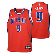 Nike Youth 2021-22 City Edition Detroit Pistons Jerami Grant #9 Red Swingman Jersey