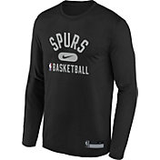 Nike Youth San Antonio Spurs Black Long Sleeve Practice Shirt