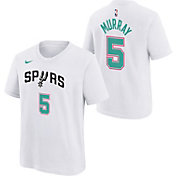 Nike Youth 2021-22 City Edition San Antonio Spurs Dejounte Murray #5 White Player T-Shirt
