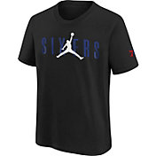 Jordan Youth Philadelphia 76ers Black T-Shirt