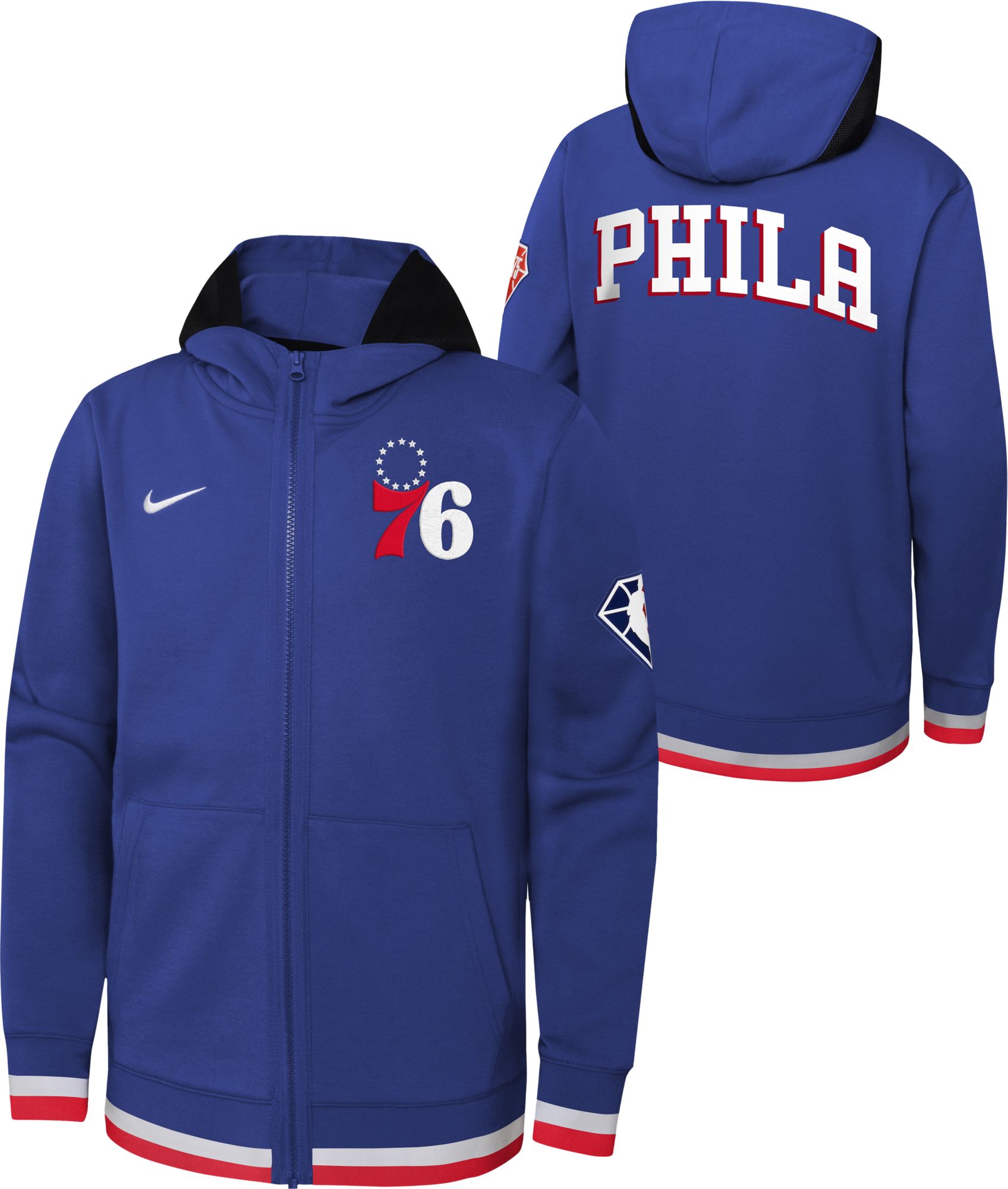 Nike Men's Philadelphia 76ers Dri-FIT Practice Long Sleeve Shirt