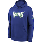 Nike Youth 2021-22 City Edition Minnesota Timberwolves Blue Essential Pullover Hoodie