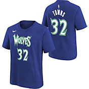 Nike Youth 2021-22 City Edition Minnesota Timberwolves Karl-Anthony Towns #32 Blue Player T-Shirt