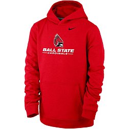 Nike Youth Ball State Cardinals Cardinal Club Fleece Pullover Hoodie