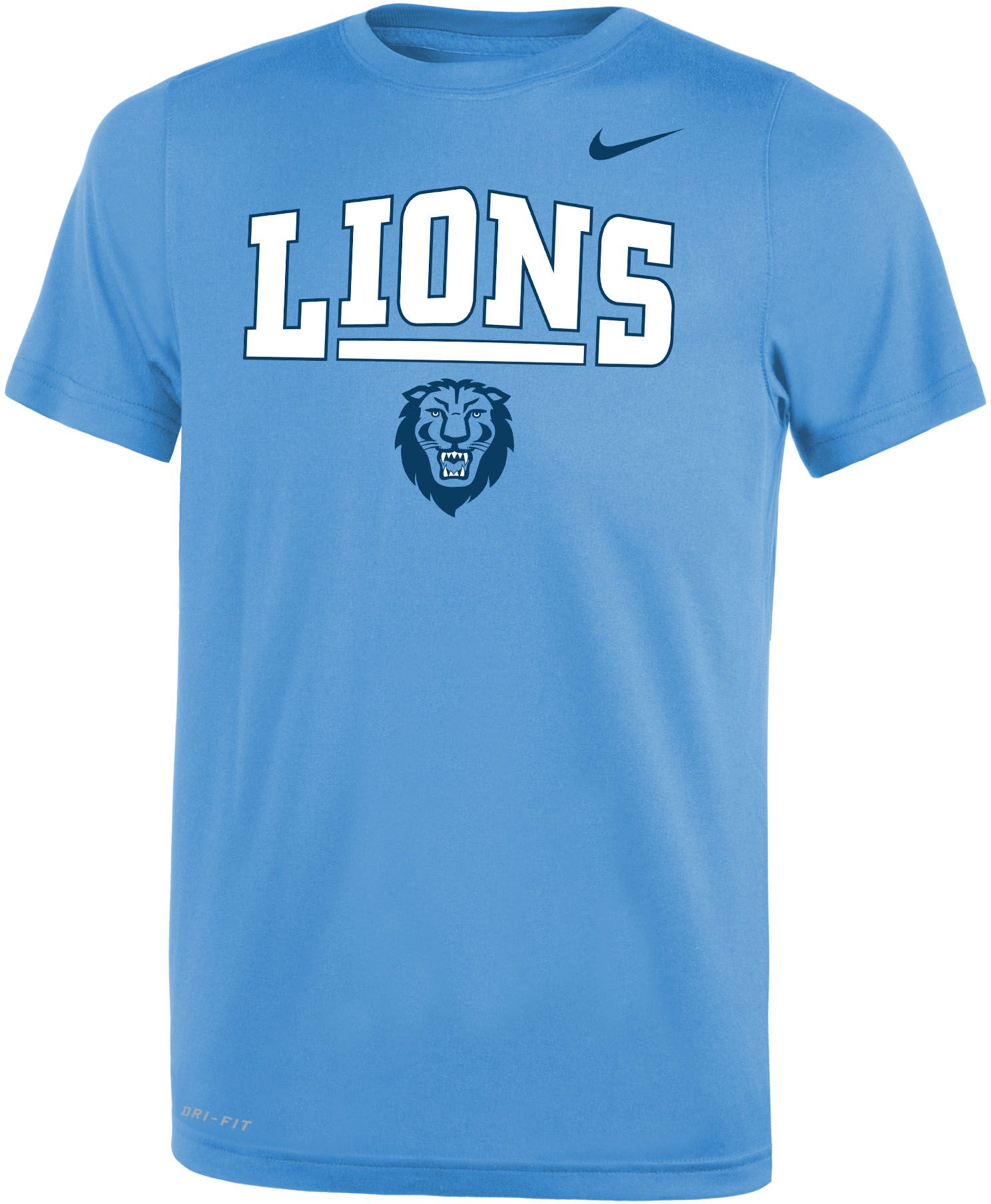 Men's Detroit Pistons Nike Blue Practice Legend Performance Long Sleeve  T-Shirt
